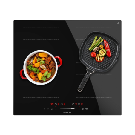 Plaque de cuisson à induction encastrable Cecotec Bolero Squad I 4001 Flex - 7200 W - Verrouillage de sécurité - Minuteur