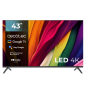 Téléviseur intelligent LED Cecotec série A4 ALU40043 43" sans cadre avec résolution 4K UHD - Processeur Cortex A55 - Google TV