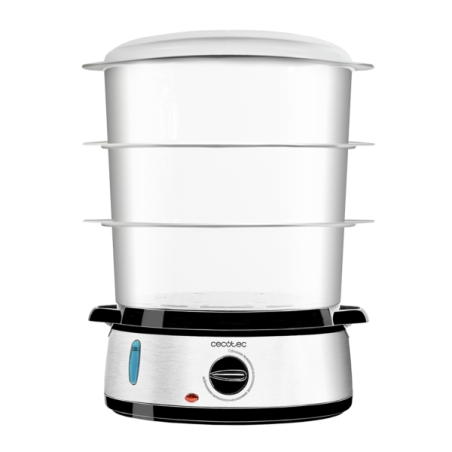 Cuiseur vapeur multifonctionnel Cecotec Vapovita 3000 Inox - 800 W - Acier inoxydable - Capacité 9 L - 3 récipients