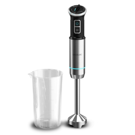 Mixeur plongeant Cecotec Power Neutron 1100MAX - 1100 W - Lames en titane - Couvercle anti-éclaboussures - Vitesse réglable
