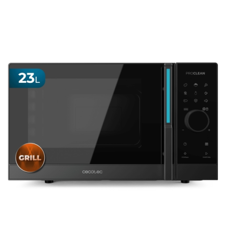 Micro-ondes Cecotec ProClean 6120 - 800 W - Capacité 23 L - Commandes tactiles numériques - Gril 1000 W - 5 niveaux de