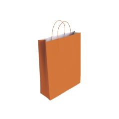 LOT de 25 Sac en papier cellulose Bismark - Dimensions : 37 x 12 x 27 cm - Orange