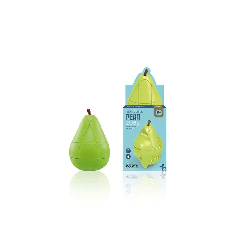 Comansi Fruitcube Pear Puzzle - Puzzle inspiré des fruits - Jeu de logique - Jeu éducatif