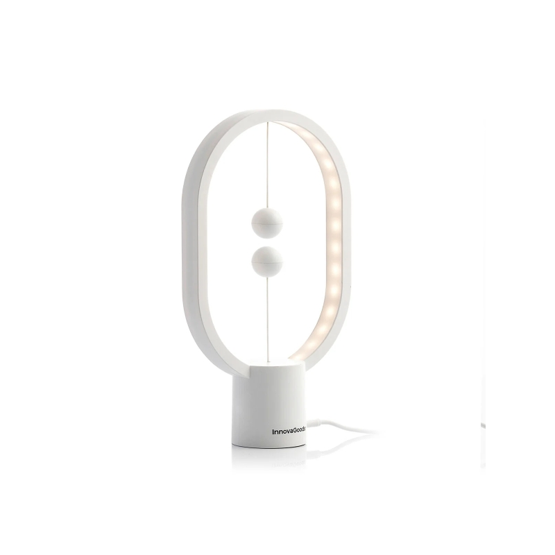 Lampe d'équilibre Magilum d'Innovagoods avec interrupteur magnétique - Puissance 3 W - Câble USB de 118 cm inclus - Lumière LED