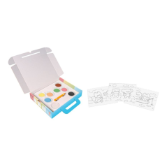 Kit de peinture sur sable Jovi Kawaii avec 8 pots de sable + 1 perforatrice + 3 feuilles de motifs Kawaii - Couleurs assorties