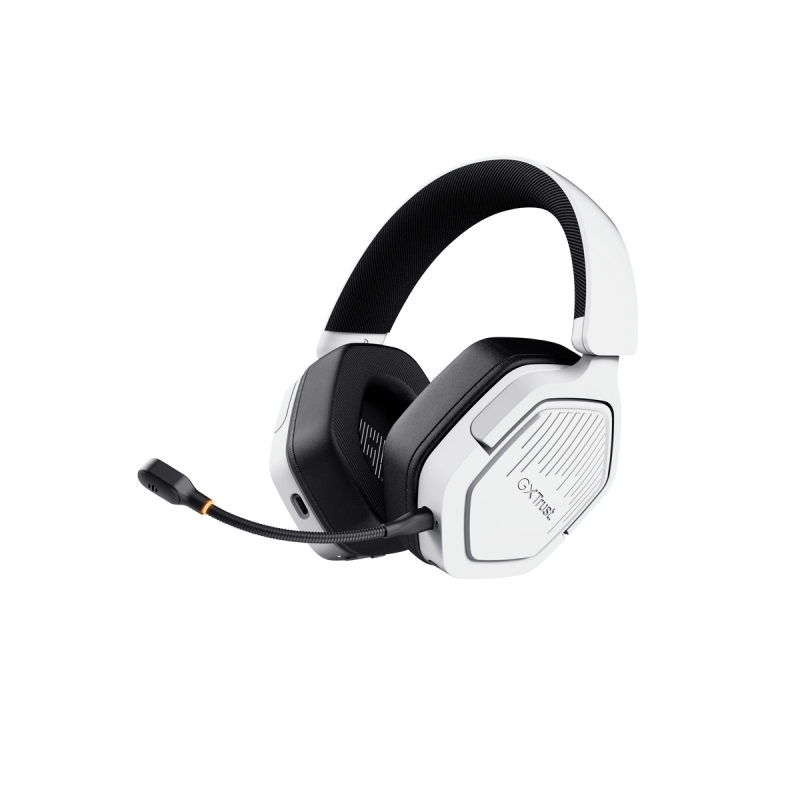 Casque sans fil Trust GXT 493PS Carus pour PS5 - Bluetooth - Jusqu'à 70 heures d'autonomie - Blanc