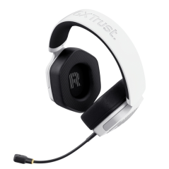Casque sans fil Trust GXT 493PS Carus pour PS5 - Bluetooth - Jusqu'à 70 heures d'autonomie - Blanc