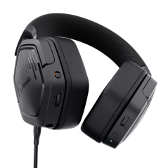 Casque sans fil Trust GXT 493PS Carus pour PS5 - Bluetooth - Jusqu'à 70 heures d'autonomie - Noir