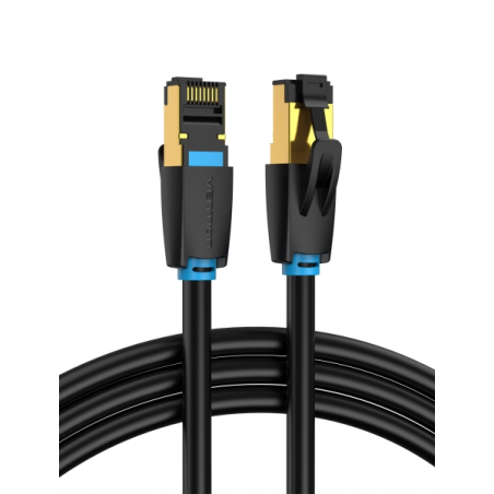 Câble réseau Vention SFTP RJ45 Cat.8 - 20 m noir haute vitesse