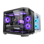 Boîtier tour ultra-compacte Mars Gaming MC-3TCOREM - Compatible MicroATX/Mini-ITX - Triple vitrage trempé - Double caméra - 5
