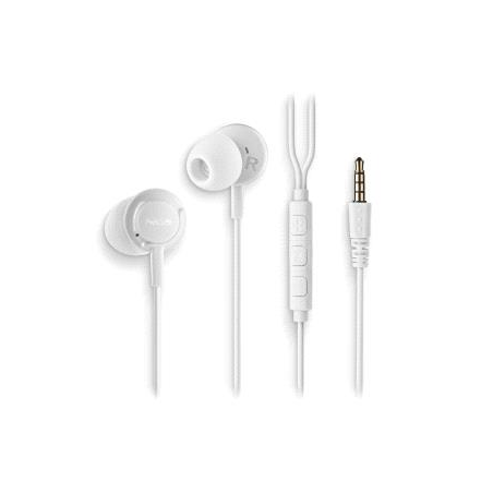 Écouteurs intra-auriculaires NGS CROSS DRIFT avec microphone - Jack 3,5 mm - Bouton multifonction - Couleur blanche