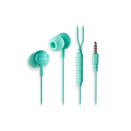 Écouteurs intra-auriculaires NGS CROSS DRIFT avec microphone - Jack 3,5 mm - Bouton multifonction - Couleur verte