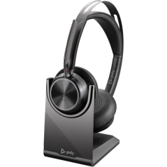 Casque Plantronics/Poly Voyager Focus 2 MS Bluetooth 5.1 avec microphone - Réduction du bruit - Coussinets d'oreille rembourrés
