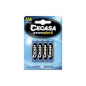 Cegasa Power Plus Lot de 2 piles R06 AAA (4 pièces) - Piles salines pour appareils basse consommation