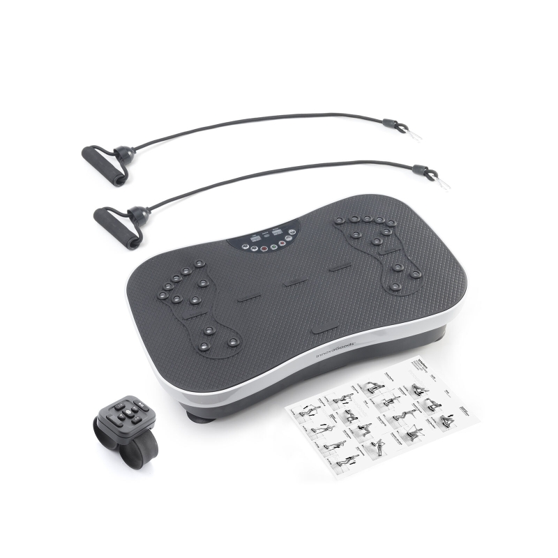 Plateforme d'entraînement vibrante Innovagoods Vybeform - Puissance de 200 W - Accessoires inclus - Ergonomique - Supporte