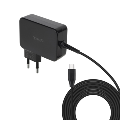 ✅ Chargeur pour ordinateur portable Tooq GaN USB-C/PD 100 W - Câble de 1,80 m - Noir couleur Noir en stock