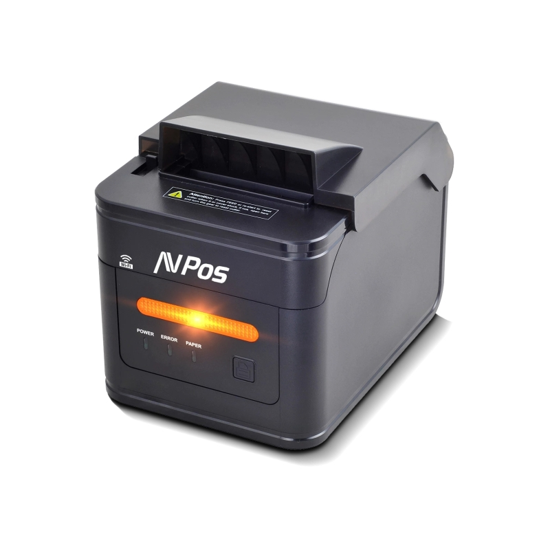 Imprimante thermique de tickets de cuisine AVPos AVP-K46W K46W - Alertes lumineuses et sonores - Boîtier résistant à l'eau, à