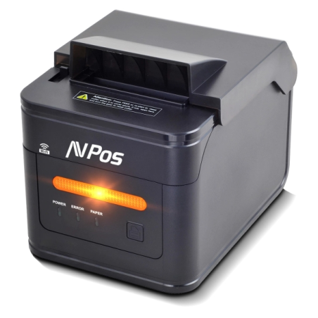 Imprimante thermique de tickets de cuisine AVPos AVP-K46W K46W - Alertes lumineuses et sonores - Boîtier résistant à l'eau, à