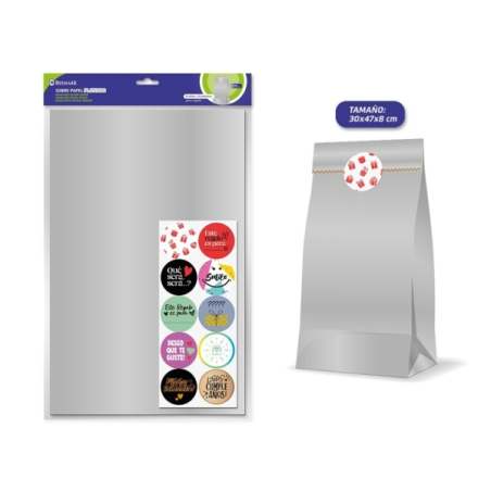 Lot de 10 enveloppes Bismark en papier kraft 50 g/m² avec 10 autocollants de fermeture - Dimensions 30 x 47 x 8 cm - Idéal pour