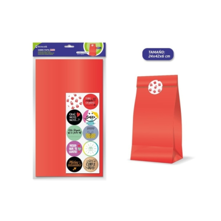 Lot de 10 enveloppes Bismark en papier kraft 50 g/m² avec 10 autocollants de fermeture - Dimensions 24 x 42 x 6 cm - Idéal pour