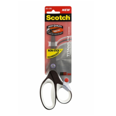 Ciseaux Scotch Titanium - 20 cm - Antiadhésifs - Blanc/Noir