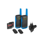 Pack de 2 talkies-walkies Motorola T62 - 16 canaux PMR446 + 121 codes de confidentialité - Portée jusqu'à 8 km - Autonomie