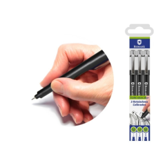 Lot de 3 marqueurs calibrés Bismark 0,2, 0,4 et 0,8 mm - Noir