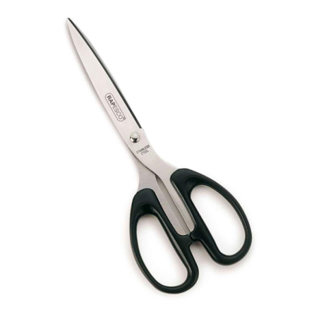 Ciseaux Rapesco Essential en acier inoxydable 21 cm - Poignées ergonomiques - Convient aux droitiers et aux gauchers - Noir