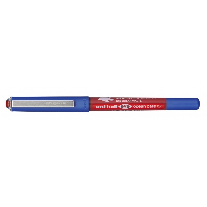Stylo encre liquide Uni-ball Eye Ocean Care rouge 0,7 mm x12

