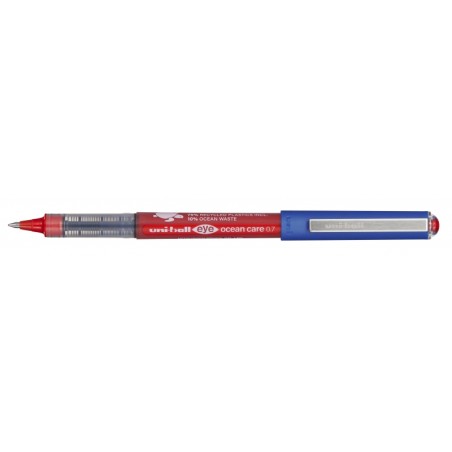 Stylo encre liquide Uni-ball Eye Ocean Care rouge 0,7 mm x12

