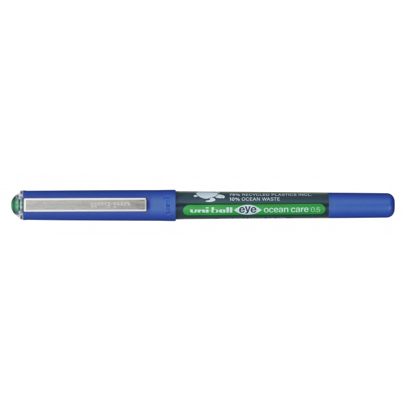 Stylo encre liquide Uni-ball Eye Ocean Care vert 0,5mm x12

