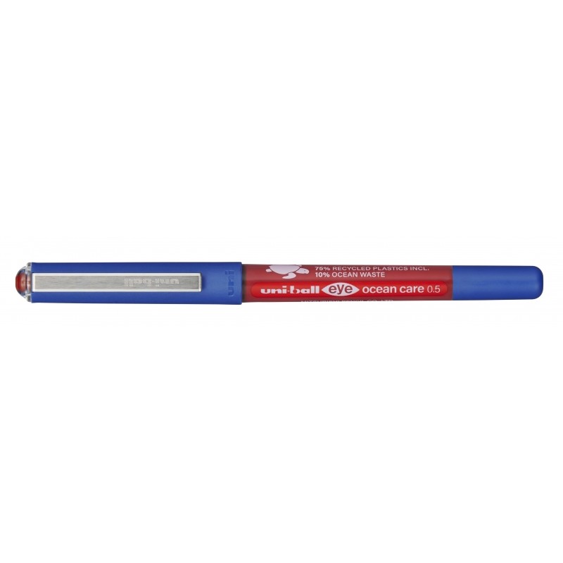 Stylo encre liquide Uni-ball Eye Ocean Care rouge 0,5mm x12

