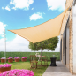 Voile d'ombrage rectangulaire Shazail d'Innovagoods - Facile à nettoyer - Protection UV - Respirante - Corde et 4 mousquetons