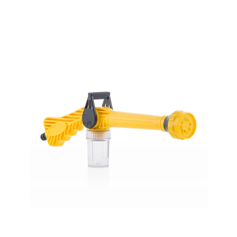 Pistolet à eau sous pression Innovagoods Forzater - 8 jets - Réservoir 100 ml - Multifonctionnel - 41 x 15 x 5,5 cm - Jaune
