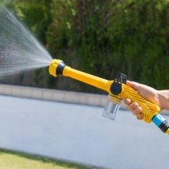 Pistolet à eau sous pression Innovagoods Forzater - 8 jets - Réservoir 100 ml - Multifonctionnel - 41 x 15 x 5,5 cm - Jaune
