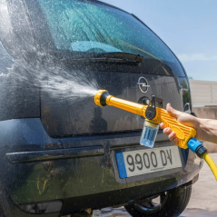 Pistolet à eau sous pression Innovagoods Forzater - 8 jets - Réservoir 100 ml - Multifonctionnel - 41 x 15 x 5,5 cm - Jaune