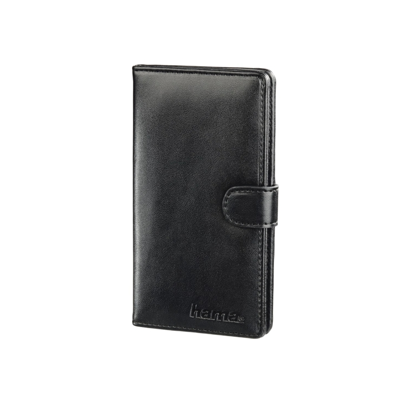 Étui Hama Vegas pour cartes mémoire SD et micro-SD - Peut contenir jusqu'à 12 cartes - Cuir - 8 x 1,6 x 13,7 cm - Noir