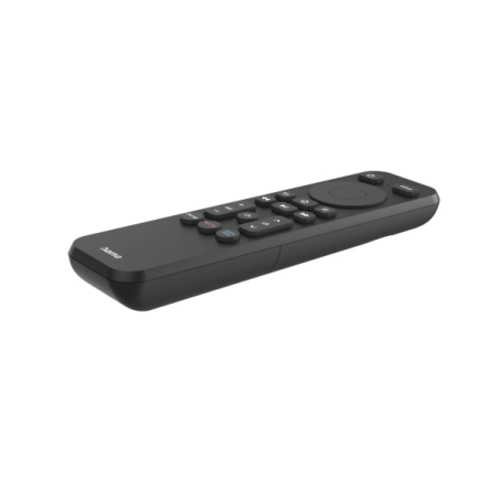 Télécommande Hama TV - Universelle - Portée 10 m - Accès direct aux plateformes de streaming - 14 x 3,8 x 1,9 cm - Noire