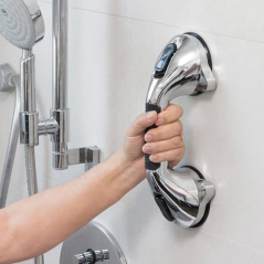 Poignée de sécurité pour WC Innovagoods - Ergonomique - Installation facile - Antidérapante - Polyvalente - Résistante à la