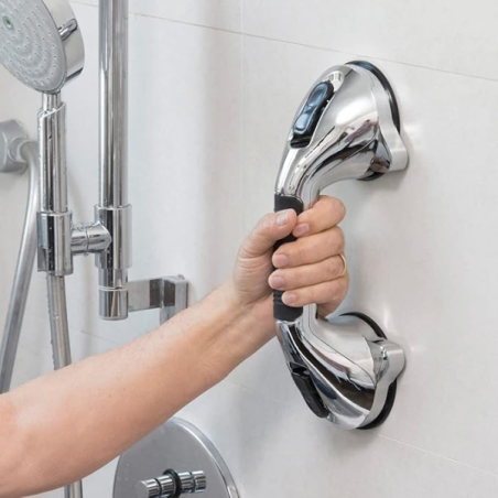 Poignée de sécurité pour WC Innovagoods - Ergonomique - Installation facile - Antidérapante - Polyvalente - Résistante à la
