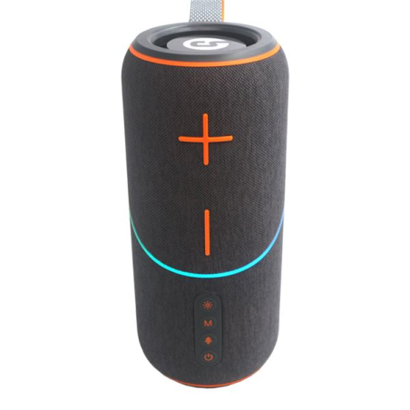 Enceinte Bluetooth sans fil Coolsound Rainbow Beat 20 W - Jusqu'à 3 heures d'autonomie - Entrées USB, microSD et auxiliaire