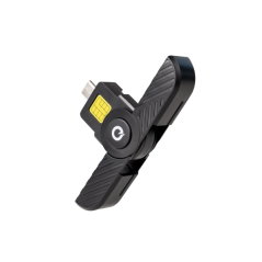 Lecteur de cartes à puce et de DNI Tooq - USB-C - Compatible avec DNI 4.0 et document d'identité portugais - Noir