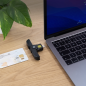 Lecteur de cartes à puce et de DNI Tooq - USB-C - Compatible avec DNI 4.0 et document d'identité portugais - Noir