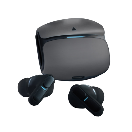 Casque Bluetooth 6.0 Leotec TWS Gaming Nebula Fit - Étui de chargement - Noir