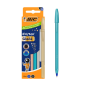 Stylos bille Bic Cristal Glace 1 mm lot de 4 couleurs métallisées