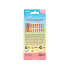 Pack Jovi Kawaii de 10 bâtonnets de pâte à modeler (15 g) - Très malléable - Ne sèche pas - Couleurs assorties