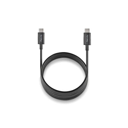 Câble USB-C vers USB-C NGS ZYRO 60W-1 - Charge rapide - 480 Mbps - 15 W - 1 mètre - Noir