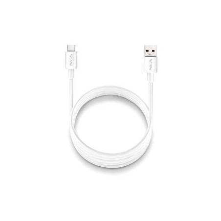 Câble USB-C vers USB-A NGS ZYRO-AC - Charge rapide - 480 Mbit/s - 15 W - 1 mètre - Blanc