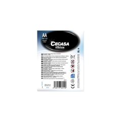 Pack de 4 piles lithium AA FR6 1,5 V Cegasa