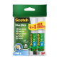 Bâtons de colle solide Scotch (lot de 4) - 8 g par unité - 3 bâtons + 1 gratuit - Couleur transparente